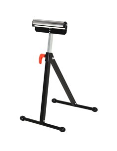 HOMCOM Folding Roller Stand, Material Support Pedestal with Ball Bearing Roller Height Adjustable Portable, Metal Construction, 