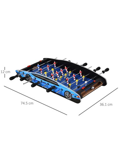 HOMCOM 29 Inch Mini Tabletop Football Foosball Gaming Table  Play Fun Game Toy 74.5L x 36.1W x 12H CM A70-055V01