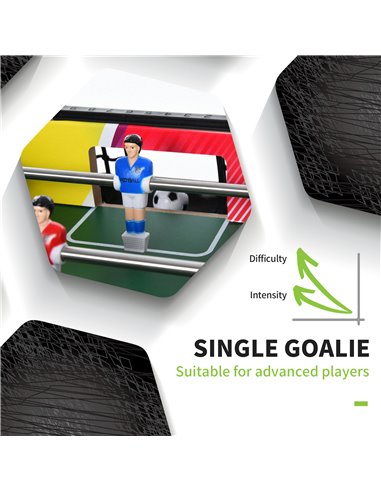 HOMCOM 2.8FT Football Foosball Gaming Table Soccer For Kids Indoor Play Fun Sports Game A70-051