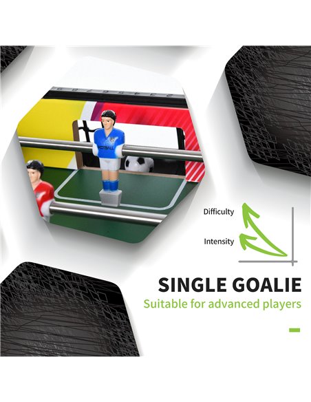 HOMCOM 2.8FT Football Foosball Gaming Table Soccer For Kids Indoor Play Fun Sports Game A70-051 - pic 109937 | FastDaddyshop