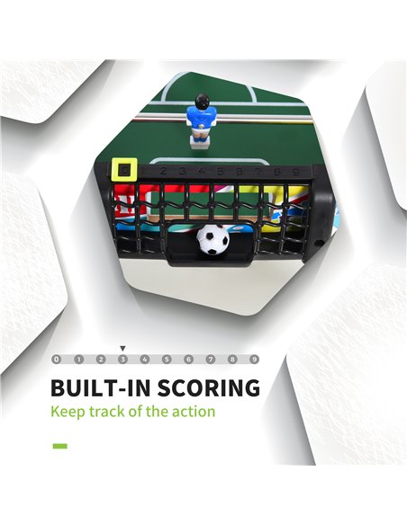 HOMCOM 2.8FT Football Foosball Gaming Table Soccer For Kids Indoor Play Fun Sports Game A70-051 - pic 109938 | FastDaddyshop