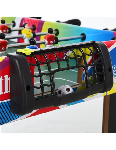 HOMCOM 2.8FT Football Foosball Gaming Table Soccer For Kids Indoor Play Fun Sports Game A70-051