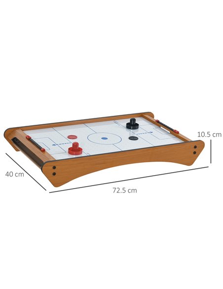 HOMCOM 2.5FT Tabletop Air Hockey Game Table Wooden Portable Party Gaming Toy for Kids Children Adult A70-050ND - pic 109945 | FastDaddyshop