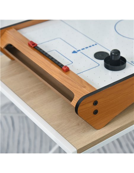 HOMCOM 2.5FT Tabletop Air Hockey Game Table Wooden Portable Party Gaming Toy for Kids Children Adult A70-050ND - pic 109949 | FastDaddyshop