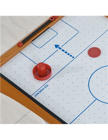 HOMCOM 2.5FT Tabletop Air Hockey Game Table Wooden Portable Party Gaming Toy for Kids Children Adult A70-050ND