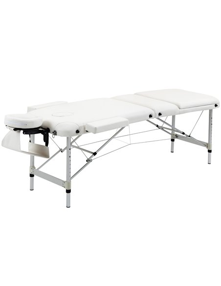 HOMCOM Foldable Massage Table Professional Salon SPA Facial Couch Bed White 700-039V70WT - pic 109979 | FastDaddyshop