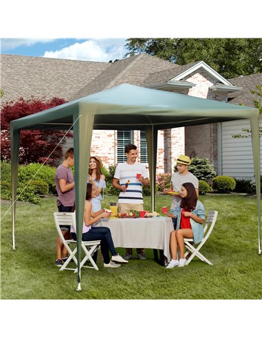 Outsunny 2.7m x 2.7m Garden Gazebo Marquee Party Tent Wedding Canopy Outdoor(Green)