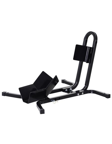 HOMCOM Metal Motorcycle Motorbike Wheel Chock Locking Stand System 17”,19”,21”/43,48,51 Cm Front Wheels Steel Adjustable Fixing  - pic 110015 | FastDaddyshop