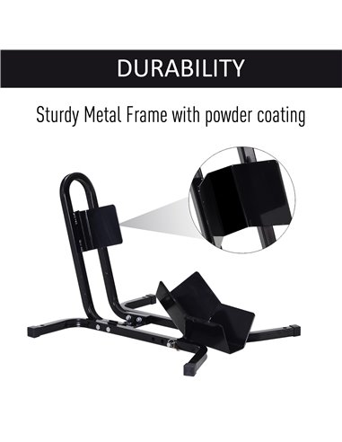 HOMCOM Metal Motorcycle Motorbike Wheel Chock Locking Stand System 17”,19”,21”/43,48,51 Cm Front Wheels Steel Adjustable Fixing 