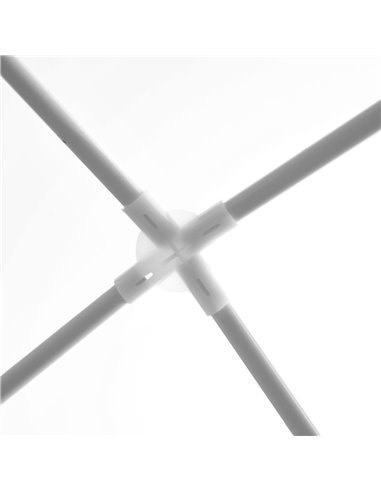 Outsunny 2.7m x 2.7m Garden Gazebo Marquee Party Tent Wedding Canopy Outdoor(White)