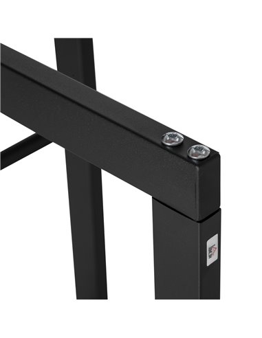 HOMCOM Metal Firewood Log Holder Tall Firewood Rack Indoor Outdoor Fireplace Wood Storage Shelf with Side Rails, Rust-Resistant,