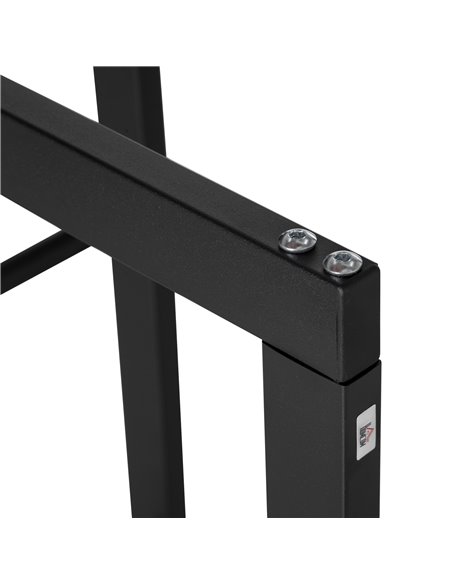 HOMCOM Metal Firewood Log Holder Tall Firewood Rack Indoor Outdoor Fireplace Wood Storage Shelf with Side Rails, Rust-Resistant, - pic 110273 | FastDaddyshop