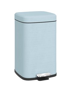 HOMCOM 20L Modern Boxy Metal Home Kitchen Bin - Light Green 851-039V01GN