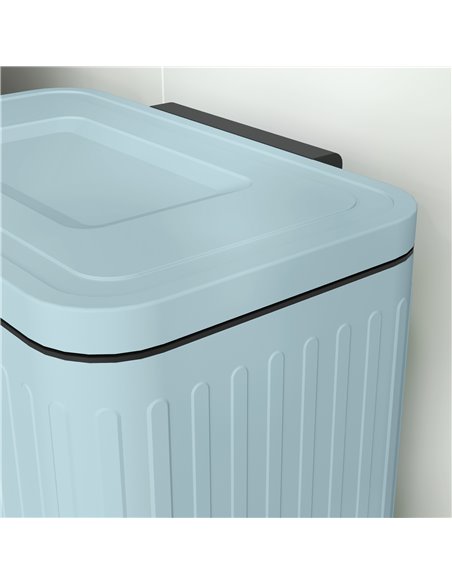 HOMCOM Dual Kitchen Bin, 2 x 20L Double Bin for Recycling and Waste, Fingerprint-proof Pedal Bin with Soft-Close Lid, Removable  - pic 110454 | FastDaddyshop