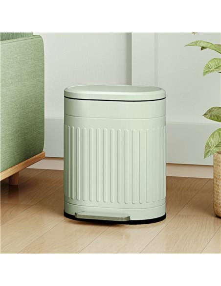 HOMCOM 20 Litre Pedal Bin, Fingerprint Proof Kitchen Bin with Soft-close Lid, Metal Rubbish Bin with Foot Pedal and Removable In - pic 110457 | FastDaddyshop