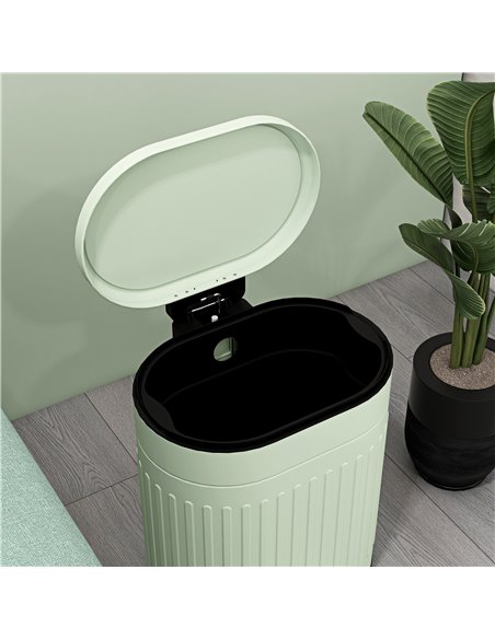 HOMCOM 20 Litre Pedal Bin, Fingerprint Proof Kitchen Bin with Soft-close Lid, Metal Rubbish Bin with Foot Pedal and Removable In - pic 110464 | FastDaddyshop