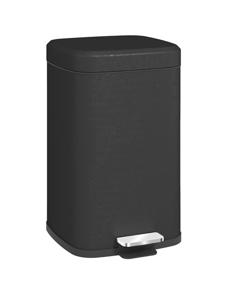 HOMCOM 20L Modern Boxy Metal Home Kitchen Bin - Black 851-039V01BK - pic 110474 | FastDaddyshop
