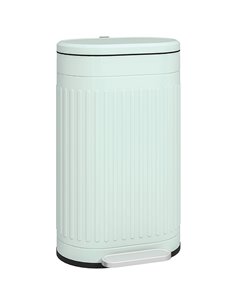 HOMCOM 30 Litre Pedal Bin, Fingerprint Proof Kitchen Bin with Soft-close Lid, Metal Rubbish Bin with Foot Pedal and Removable In