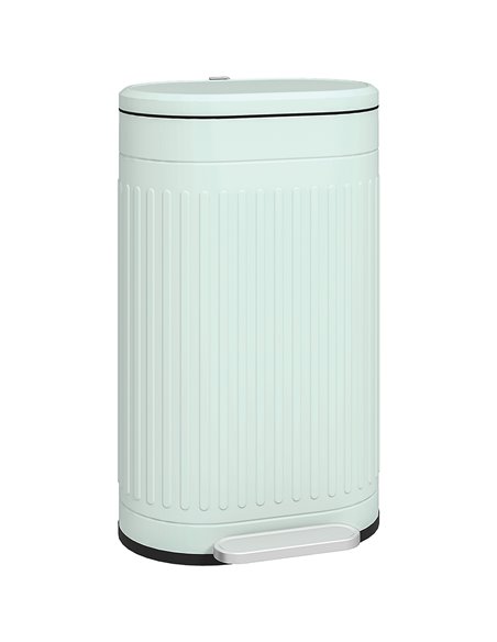 HOMCOM 30 Litre Pedal Bin, Fingerprint Proof Kitchen Bin with Soft-close Lid, Metal Rubbish Bin with Foot Pedal and Removable In - pic 110501 | FastDaddyshop