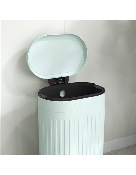 HOMCOM 30 Litre Pedal Bin, Fingerprint Proof Kitchen Bin with Soft-close Lid, Metal Rubbish Bin with Foot Pedal and Removable In - pic 110509 | FastDaddyshop