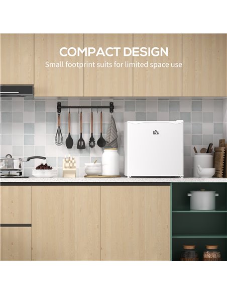 HOMCOM 35L Mini Freezer, -24℃ to -14℃ Temperature - White 800-127V70WT - pic 110541 | FastDaddyshop