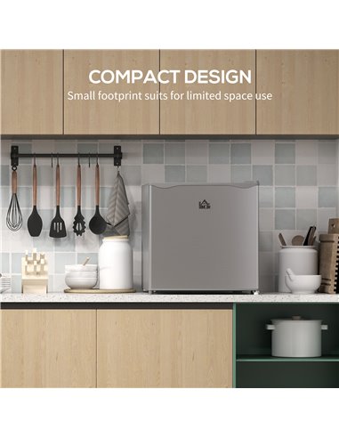 HOMCOM 35L Mini Freezer, -24℃ to -14℃ Temperature - Grey 800-127V70GY