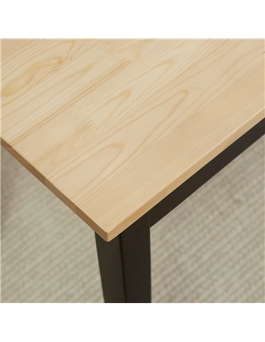 HOMCOM 102 cm Wood Dining Bench for 2 People, Wooden Bench for Kitchen, Dining Room, Entryway, Black 837-334V00ND