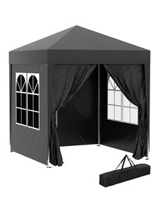 Outsunny Pop Up Gazebo Canopy size 2 x 2m, Black