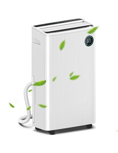 HOMCOM 5500mL Portable Dehumidifier with Air Purifier, UVC, Ioniser, 24H Timer, 5 Modes, 16L/Day, for Home Laundry, White 821-02