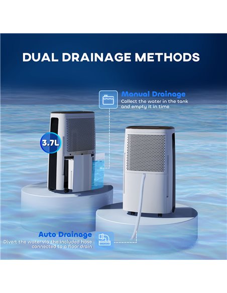 HOMCOM 16l/Day Dehumidifier, with Washable Filter and Timer - White 821-036V70WT - pic 110884 | FastDaddyshop