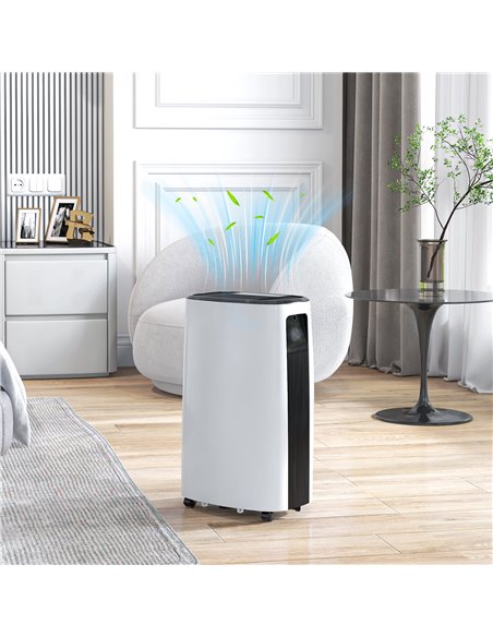 HOMCOM 16l/Day Dehumidifier, with Washable Filter and Timer - White 821-036V70WT - pic 110887 | FastDaddyshop