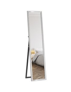 HOMCOM Glitter Frame Full-Length Mirror - Silver 831-866V80SR