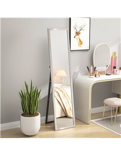 HOMCOM Glitter Frame Full-Length Mirror - Silver 831-866V80SR 2