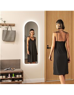 HOMCOM 120 x 40cm Arch Mirror, with LED Lights 831-886V71CR 2