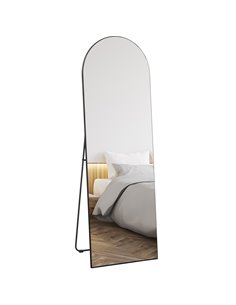 HOMCOM 150cm Arched Full Length Mirror - Black 831-863V80BK