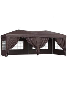 Outsunny Pop Up Gazebo Marquee size 6 x 3m, Coffee