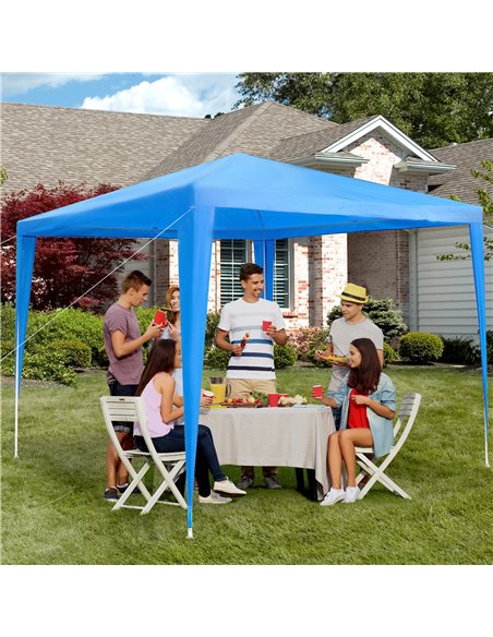 Outsunny 2.7m x 2.7m Garden Gazebo Marquee Party Tent Wedding Canopy Outdoor(Blue) - pic 11130 | FastDaddyshop