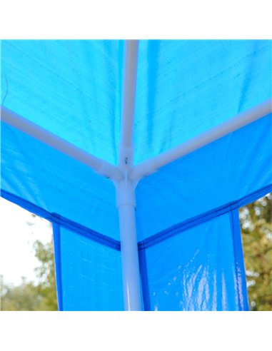 Outsunny 2.7m x 2.7m Garden Gazebo Marquee Party Tent Wedding Canopy Outdoor(Blue)