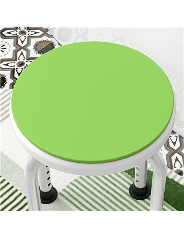 HOMCOM 360° Swivel Shower Chair, Height Adjustable Aluminium Shower Stool with Non-Slip Feet for Disabled, Elderly, Green 713-07