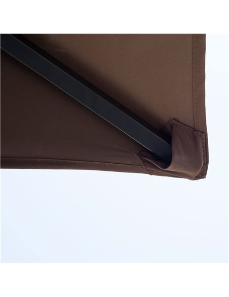 Outsunny 8 ft New Double-Tier BBQ Gazebo Grill Canopy Barbecue Tent Shelter Patio Deck Cover - Coffee - pic 11144 | FastDaddyshop