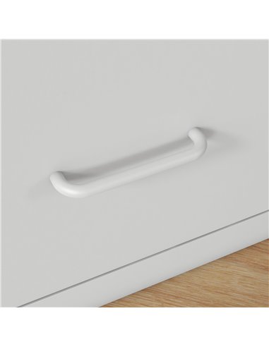 HOMCOM Two-Drawer Modern Steel Filing Cabinet - Cream 924-083V00WT