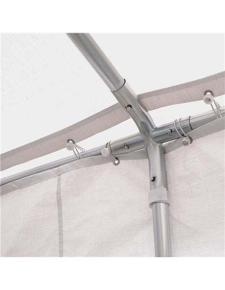 Outsunny Gazebo, Steel Frame, Water Resistant, size 6x4 m-Whtie - pic 11159 | FastDaddyshop