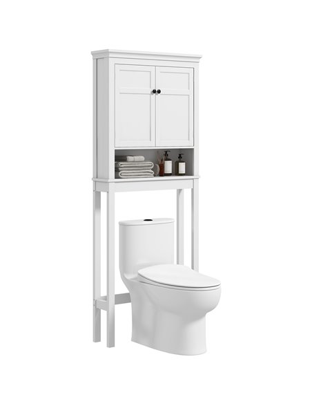 HOMCOM Over-Toilet/Appliance Storage Cabinet - White 834-722V80WT - pic 111626 | FastDaddyshop