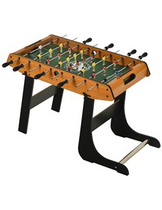 HOMCOM Folding Football Gaming Table Mini Foosball Soccer Table for Family Fun Indoor Play Sports A70-049