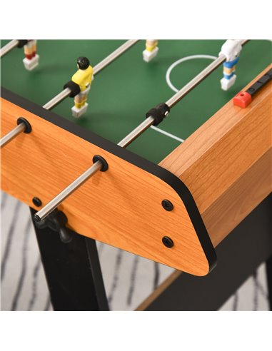 HOMCOM Folding Football Gaming Table Mini Foosball Soccer Table for Family Fun Indoor Play Sports A70-049