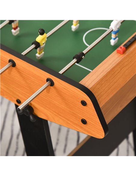 HOMCOM Folding Football Gaming Table Mini Foosball Soccer Table for Family Fun Indoor Play Sports A70-049 - pic 111723 | FastDaddyshop