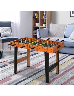 HOMCOM Football Table Heavy Duty  84.5cm for Arcades, Pub, Game Room, 8 Rods, 2 Foosballs A70-052 2