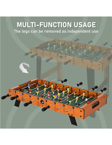 HOMCOM Football Table Heavy Duty  84.5cm for Arcades, Pub, Game Room, 8 Rods, 2 Foosballs A70-052 - pic 111731 | FastDaddyshop