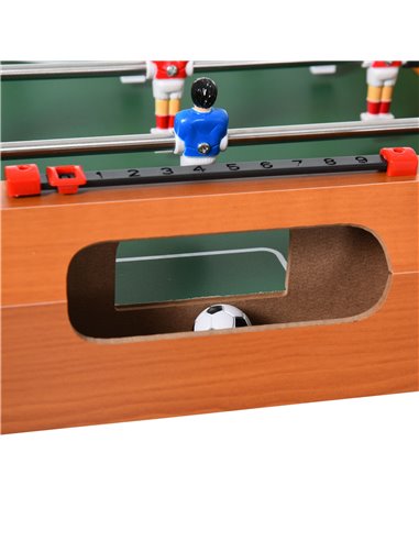 HOMCOM Football Table Heavy Duty  84.5cm for Arcades, Pub, Game Room, 8 Rods, 2 Foosballs A70-052