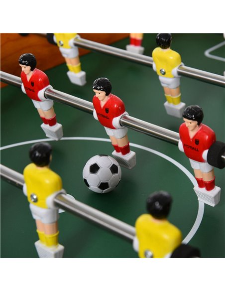 HOMCOM Football Table Heavy Duty  84.5cm for Arcades, Pub, Game Room, 8 Rods, 2 Foosballs A70-052 - pic 111733 | FastDaddyshop